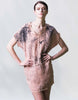 Silk alternative eco-fashion dress made from cupro cotton fabric in Los Angeles.